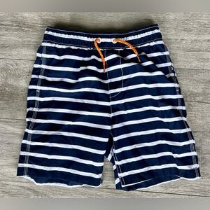 Navy and White Striped Swim Shorts Gapkids size large